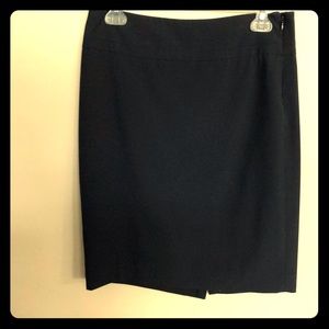 Navy pencil skirt